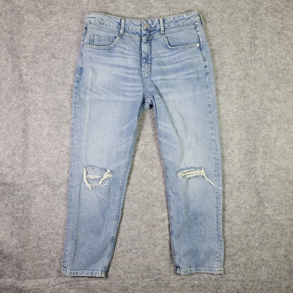 Pilcro and the Letterpress Denim - Anthro Pilcro and the letterpress High-Rise Slim Ripped Jeans Women's Size 31